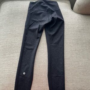 NWOT LULULEMON Wunder Train High-Rise Tight 28" BLAZE BLACK Sz 2